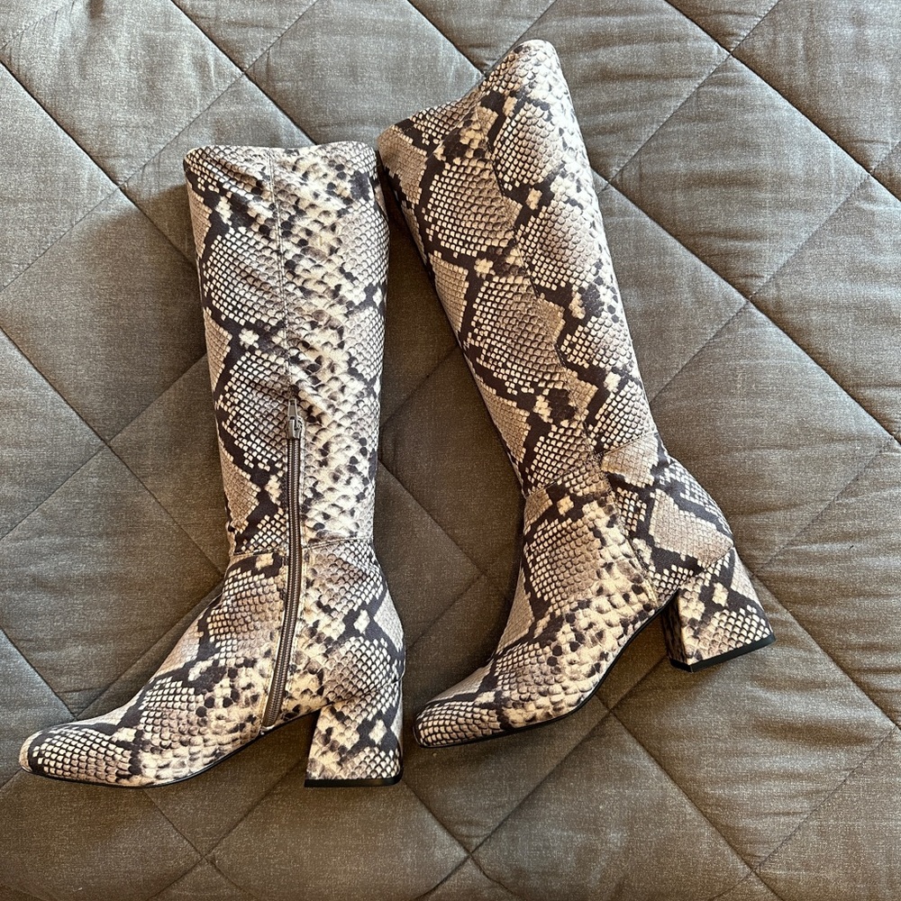 Snakeskin Steve Madden Knee High Boot